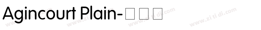 Agincourt Plain字体转换